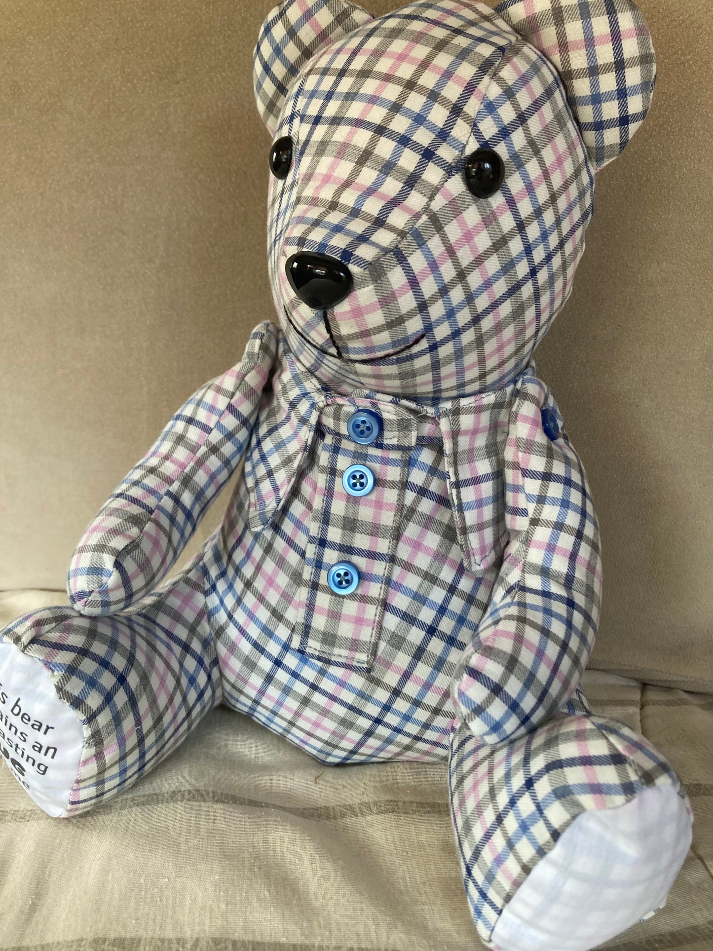 Custom Memory Bear from a Loved One’s Clothes