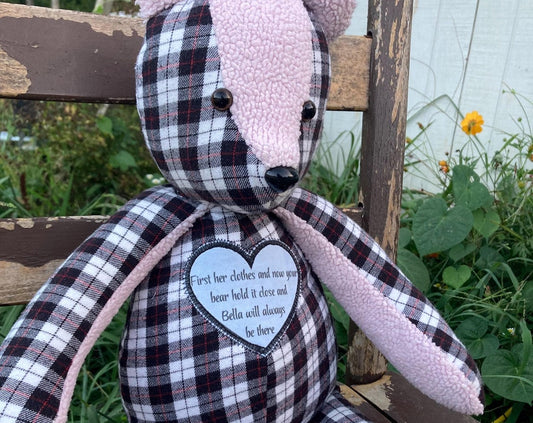 Custom Memory Bear from Your Loved One's Clothes